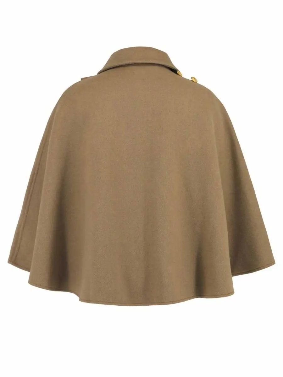Collared Neck Cropped Cape - Love Salve